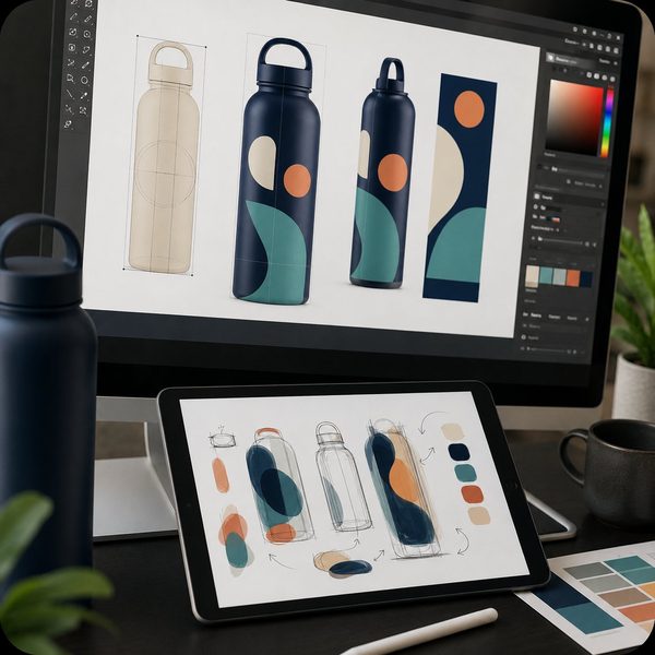 Product design and branding mockups